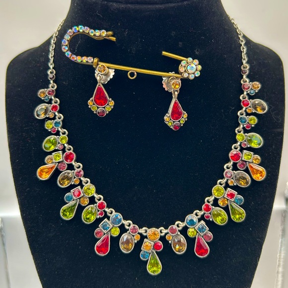 Lia Sophia Jewelry - Lia Sophia Colorful Gemstone Necklace and Earring Set